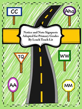 Notice and Note Signposts by Leach Teach Lit | Teachers Pay Teachers